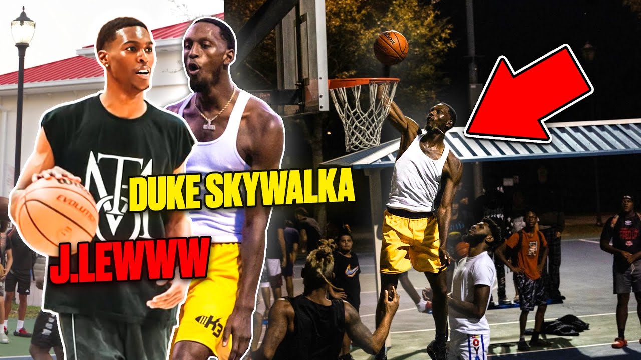 Duke Skywalka on the court